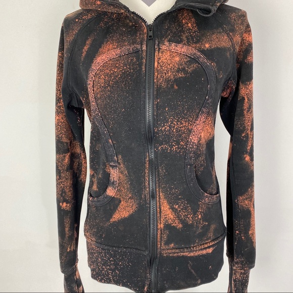 Lululemon Scuba Hoodie Black Custom Bleached 8 - Picture 8 of 16